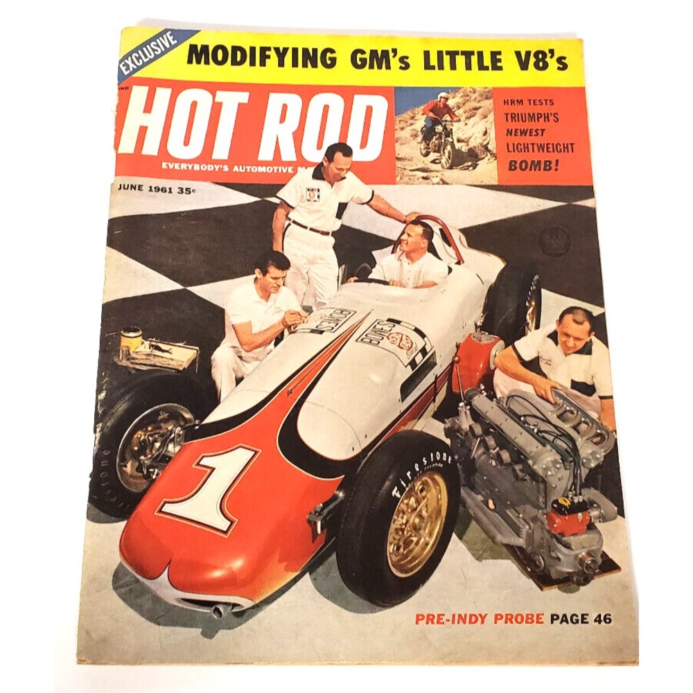 Vintage Hot Rod Magazine June 1961 Modifying GM's Little V8's